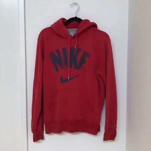 Red Nike hoodie